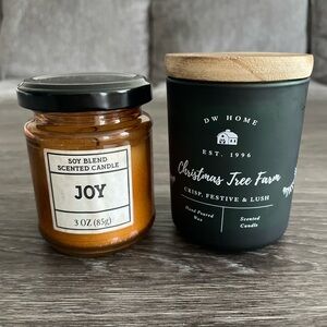 Two small winter candles